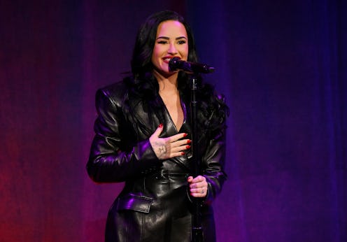 NEW YORK, NEW YORK - APRIL 21: Demi Lovato performs onstage during Caron Treatment Centers' New York...