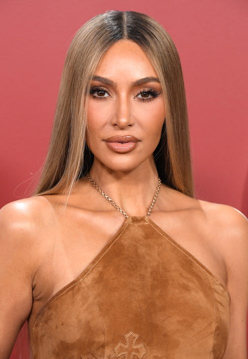 LOS ANGELES, CALIFORNIA - NOVEMBER 16: Kim Kardashian arrives at the 2023 GQ Men Of The Year at Bar ...
