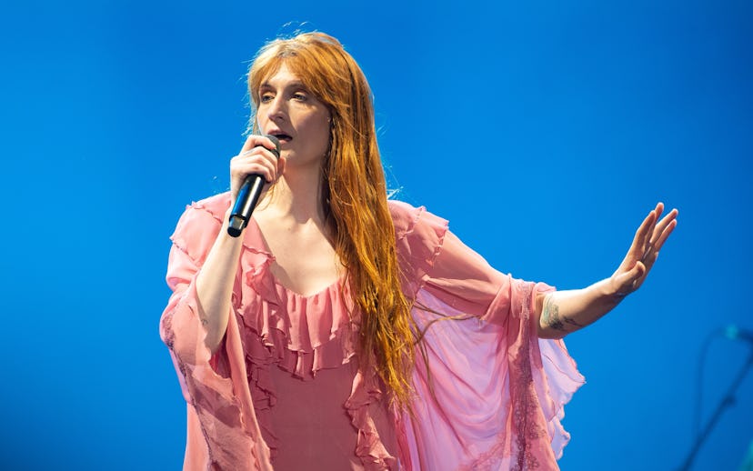 BUDAPEST, HUNGARY - AUGUST 10: Florence Welch of Florence and the Machine performs at the Sziget Fes...