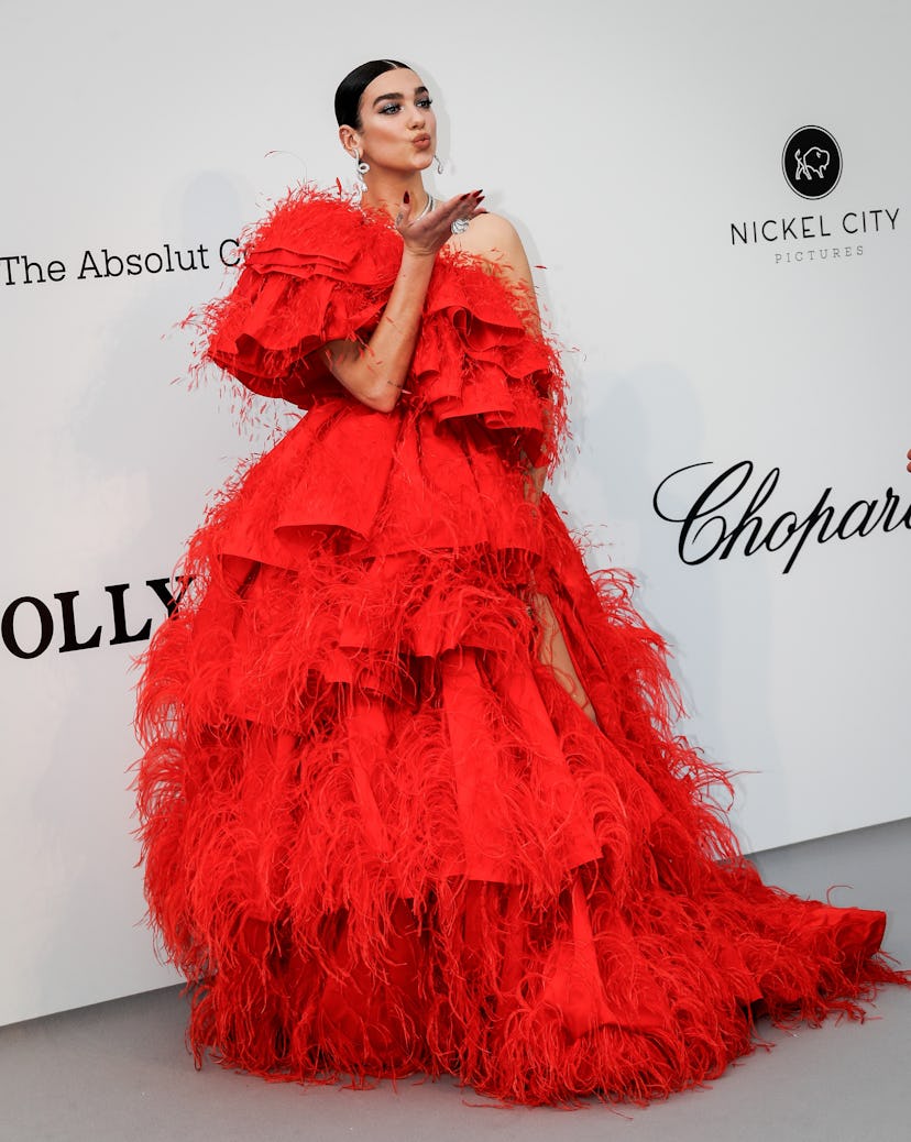 CAP D'ANTIBES, FRANCE - MAY 23: Dua Lipa attends the amfAR Cannes Gala 2019 at the Hotel du Cap-Eden...