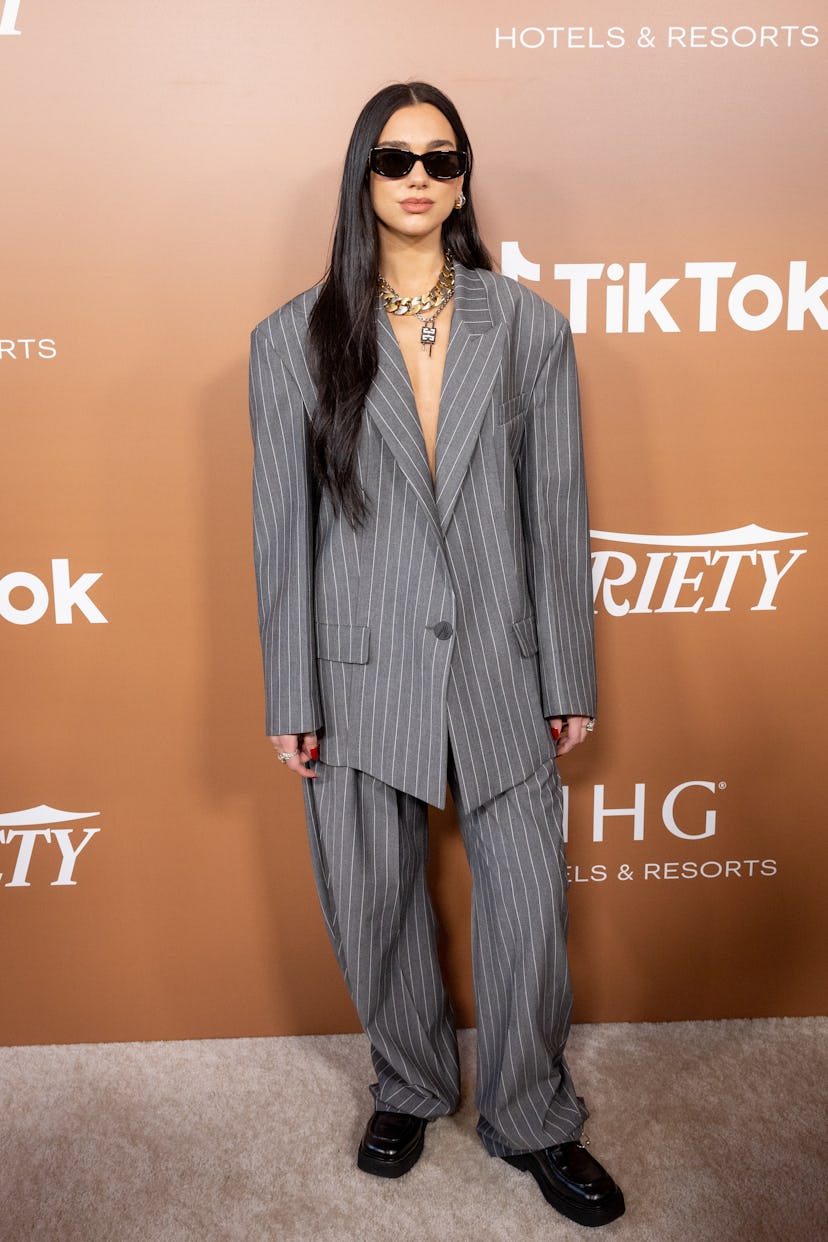 LOS ANGELES, CALIFORNIA - DECEMBER 03: Dua Lipa attends Variety's 2022 Hitmakers brunch at City Mark...