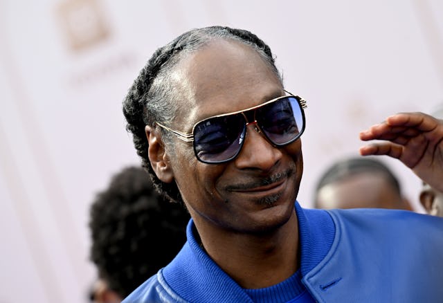 LOS ANGELES, CALIFORNIA - JUNE 09: Snoop Dogg attends the 2025 BET Awards at Peacock Theater on June...
