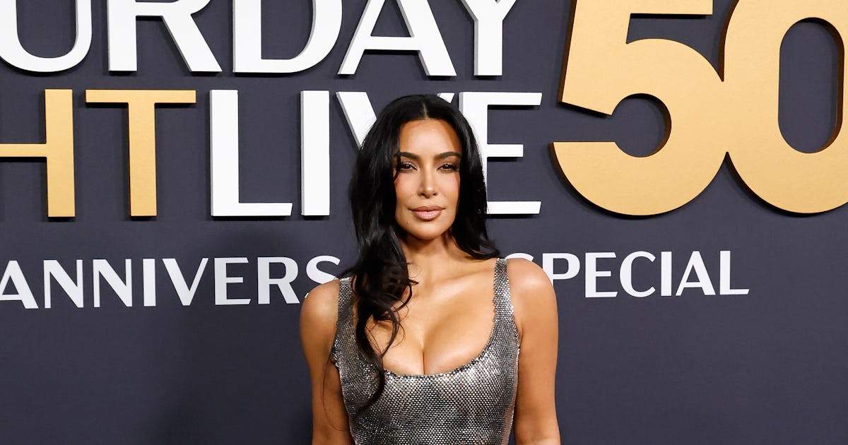 Kim Kardashian Paired A Plunging Crop Top With A Controversial Shoe Trend