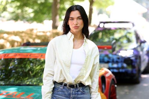 Dua Lipa at the Goodwood Festival of Speed, where she went up the world famous hillclimb today in th...