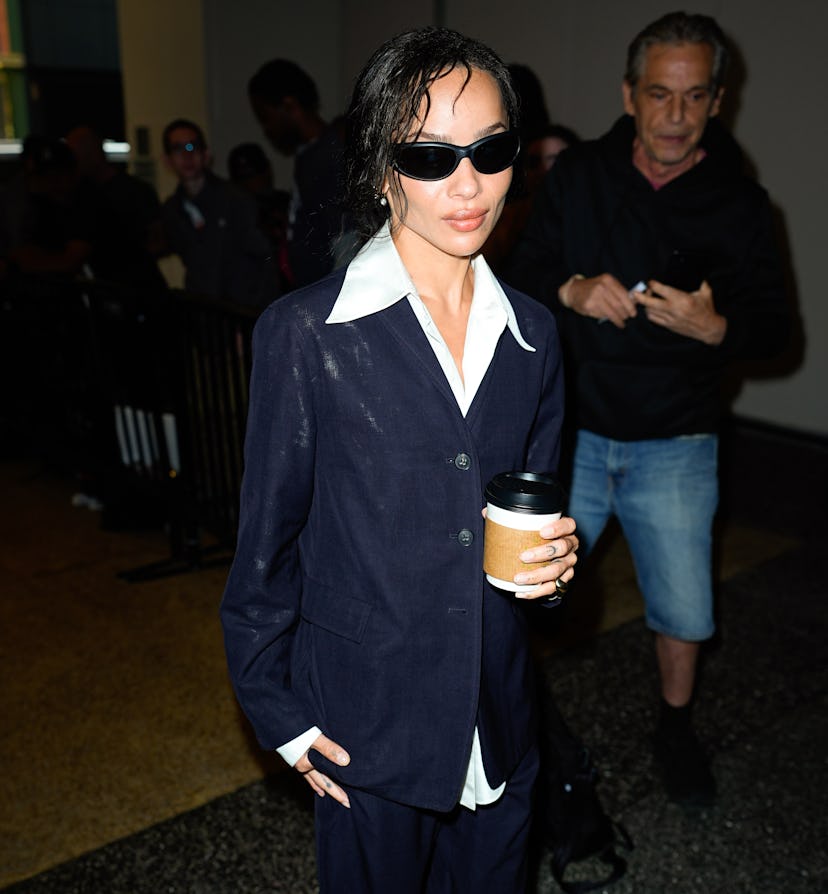Zoe Kravitz is seen on August 25, 2025 in New York City.