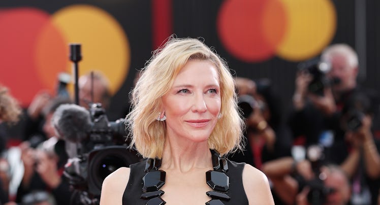 Cate Blanchett attends the "La Grazia" red carpet during the 82nd Venice International Film Festival...