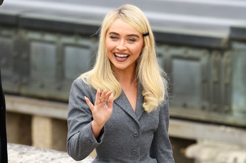 PARIS, FRANCE - JUNE 27: Sabrina Carpenter attends the Dior Homme Menswear Spring/Summer 2026 show a...