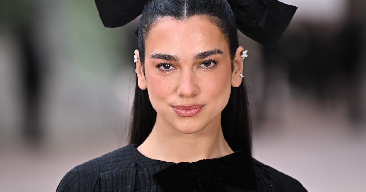 Dua Lipa Revived The Exposed Thong Trend In A Sheer LBD Brimming With Cutouts