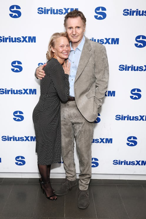 Pamela Anderson and Liam Neeson fueled romance rumors on 'Watch What Happens Live.'