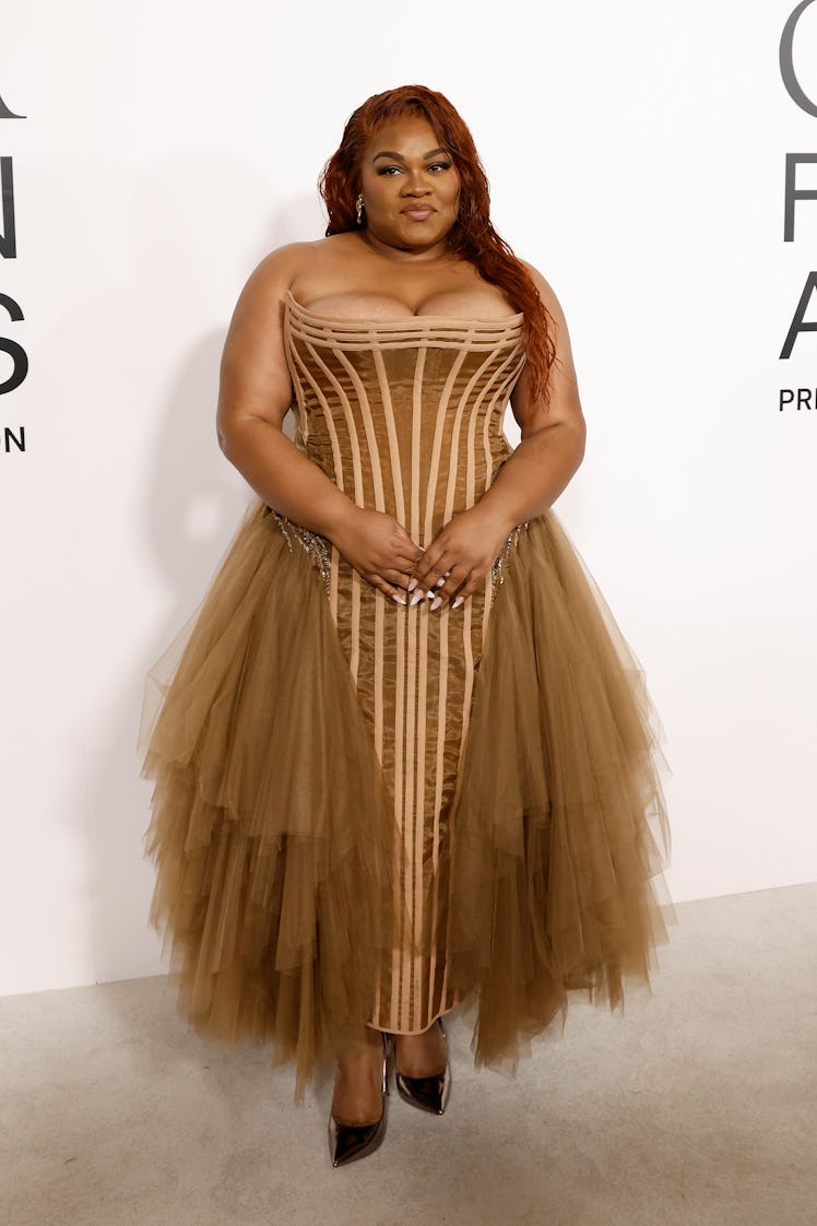 NEW YORK, NEW YORK - OCTOBER 28: Da'Vine Joy Randolph attends the 2024 CFDA Awards at American Museu...