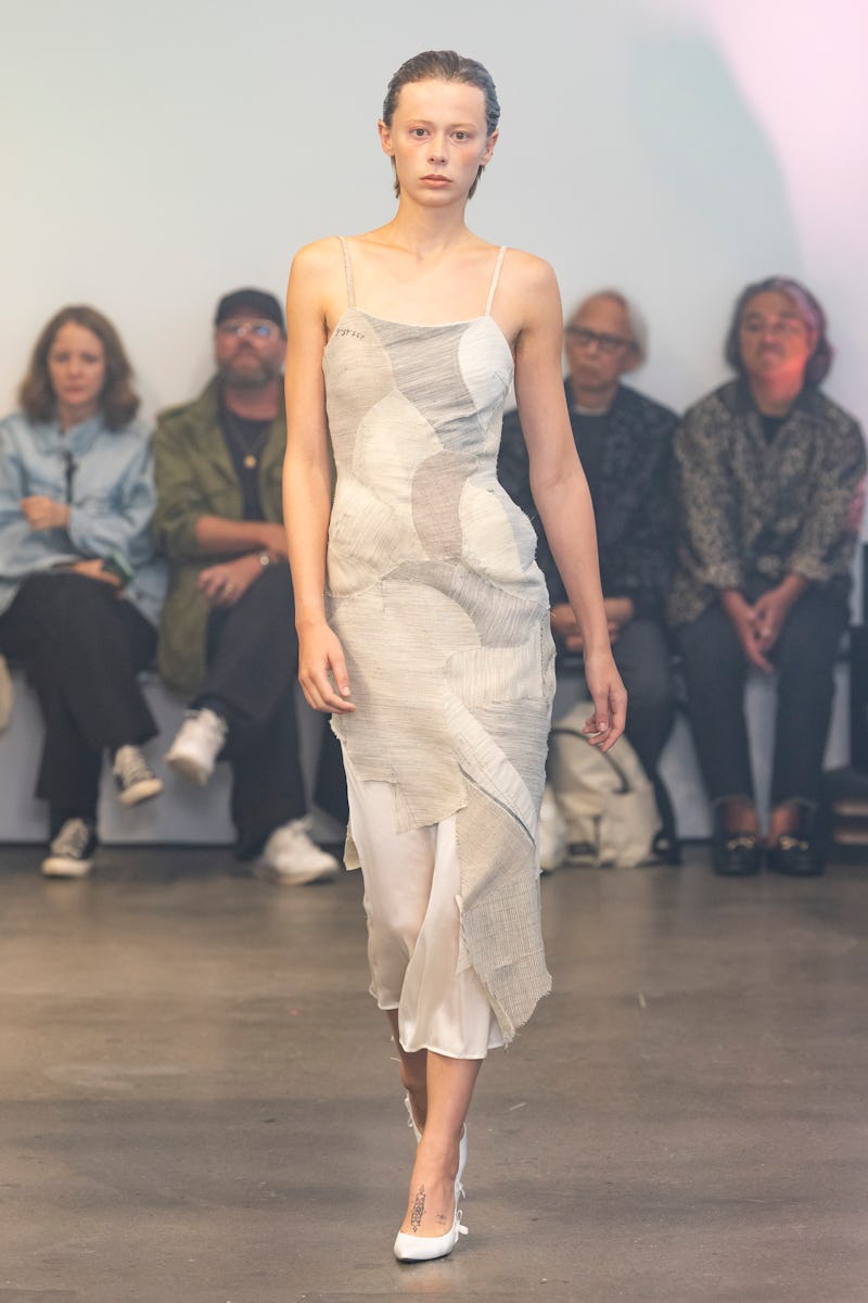 COPENHAGEN, DENMARK - AUGUST 04: A model walks the runway at the Bonnetje show during Copenhagen Fas...