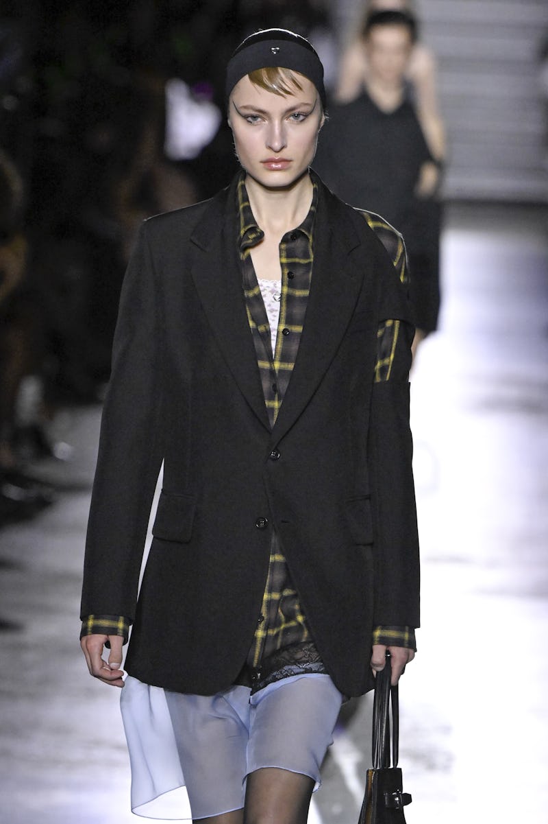 PARIS, FRANCE - MARCH 09: Felice Nova Noordhoff walks the runway during the Coperni Ready to Wear Fa...