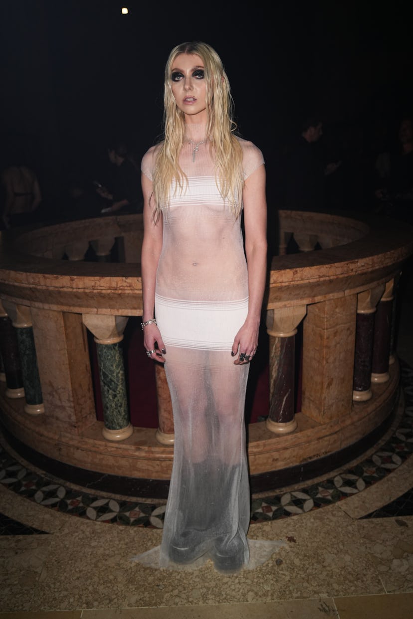 NEW YORK, NEW YORK - SEPTEMBER 11: Taylor Momsen attends the Grace Ling show during New York Fashion...