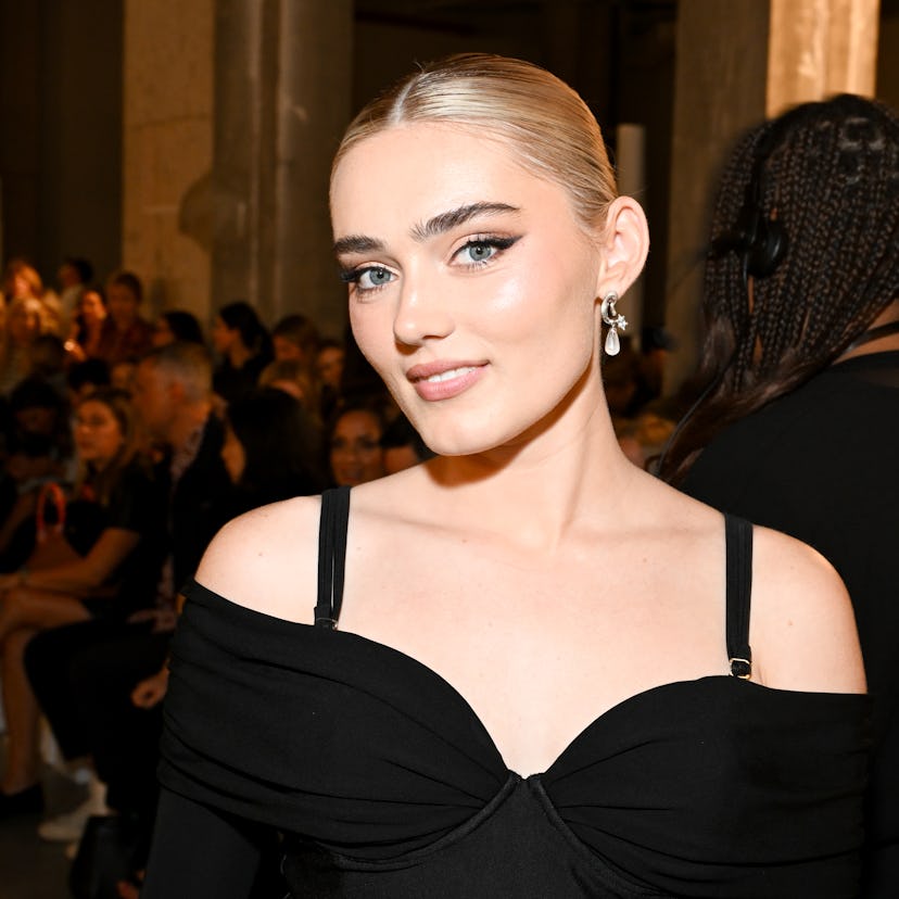 Meg Donnelly at the Simkhai fashion show as part of Spring/Summer 2026 New York Fashion Week on Sept...