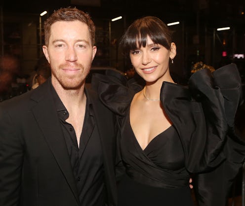 NEW YORK, NEW YORK - OCTOBER 10: (EXCLUSIVE COVERAGE) Shaun White and Nina Dobrev pose at the openin...