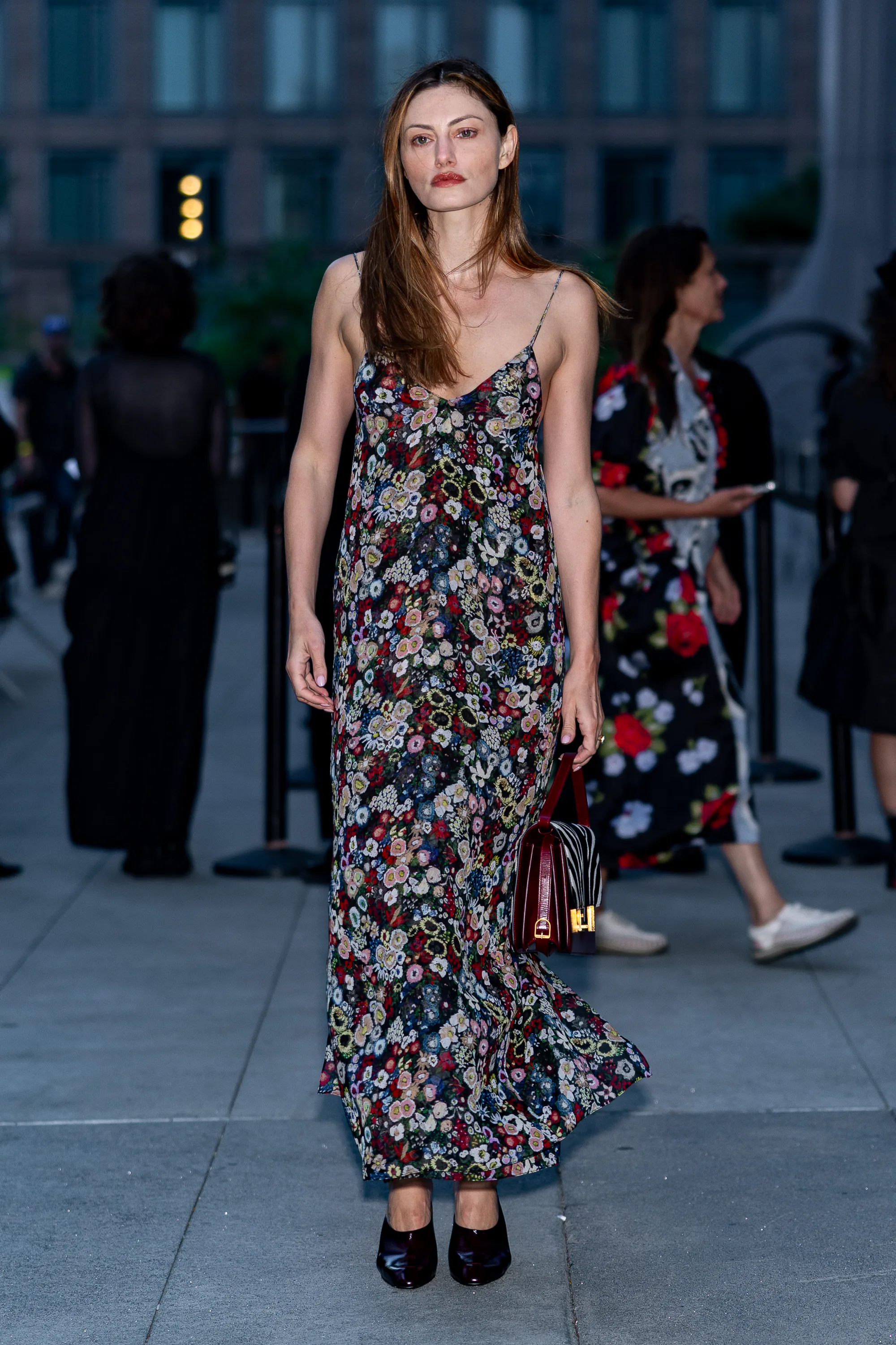 NEW YORK, NEW YORK - SEPTEMBER 13: Phoebe Tonkin attends the Khaite fashion show during New York Fas...
