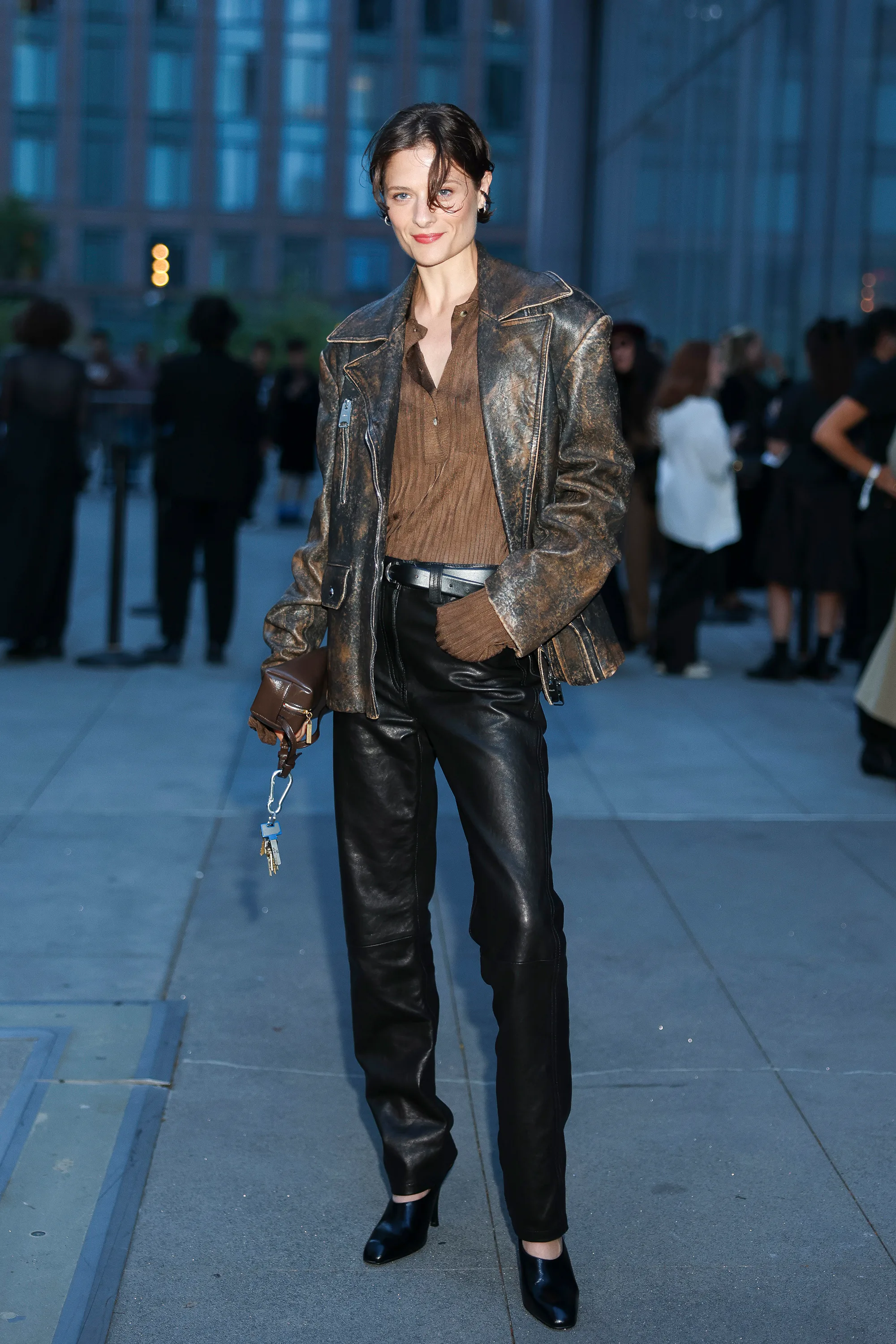NEW YORK, NEW YORK - SEPTEMBER 13: Louisa Jacobson attends the Khaite fashion show during New York F...