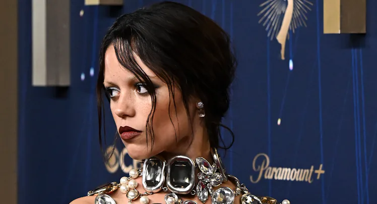 Jenna Ortega at the 77th Primetime Emmy Awards held at the Peacock Theater on September 14, 2025 in ...