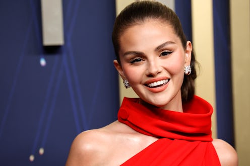 LOS ANGELES, CALIFORNIA - SEPTEMBER 14: Selena Gomez attends the 77th Primetime Emmy Awards at Peaco...