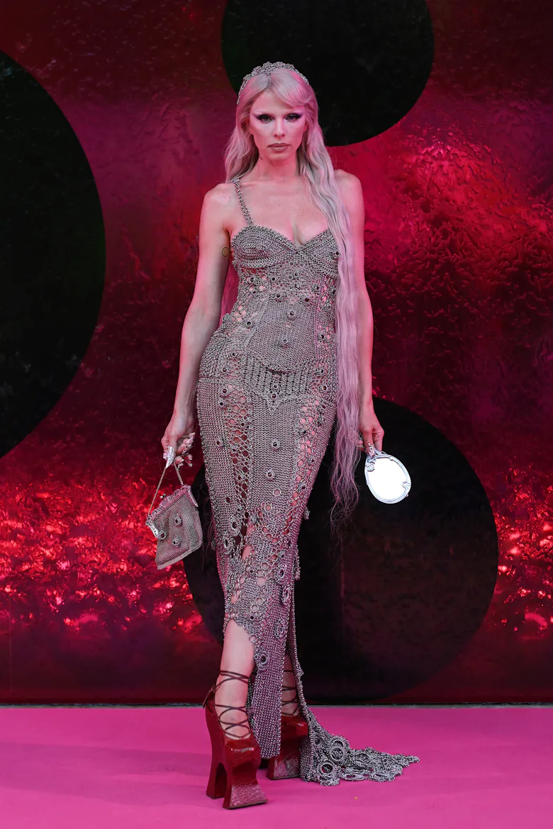 julia fox red carpet dress Julia Fox hits 2023 Cannes Film Festival red carpet in plastic poncho gown