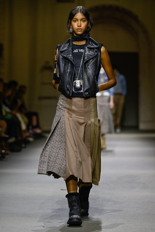 Model on the runway at the Coach fashion show