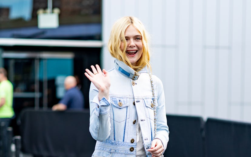 NEW YORK, NEW YORK - SEPTEMBER 15: Elle Fanning attends the Coach fashion show during New York Fashi...