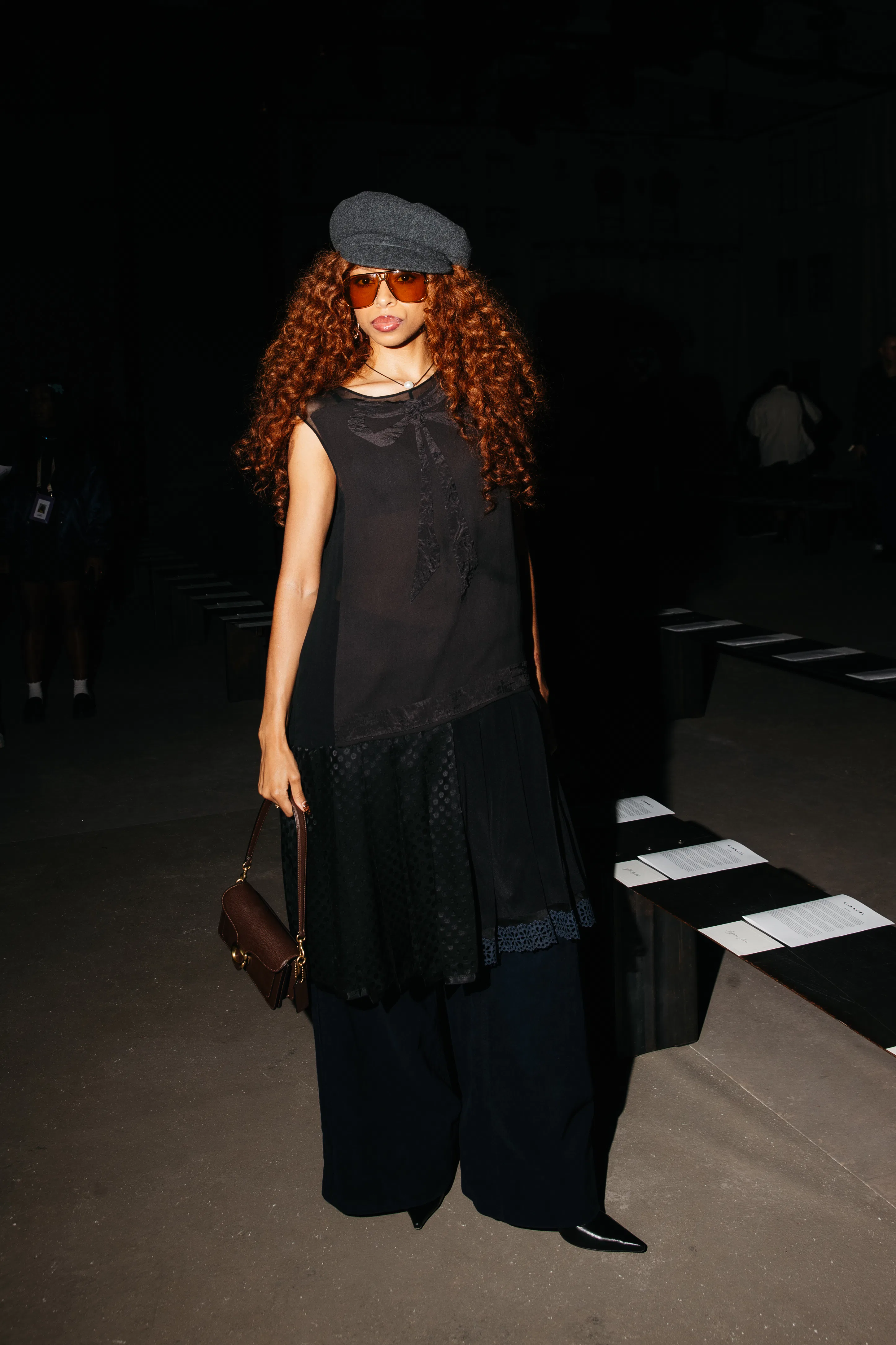 Ravyn Lenae at the Coach fashion show as part of Spring/Summer 2026 New York Fashion Week held at Pi...