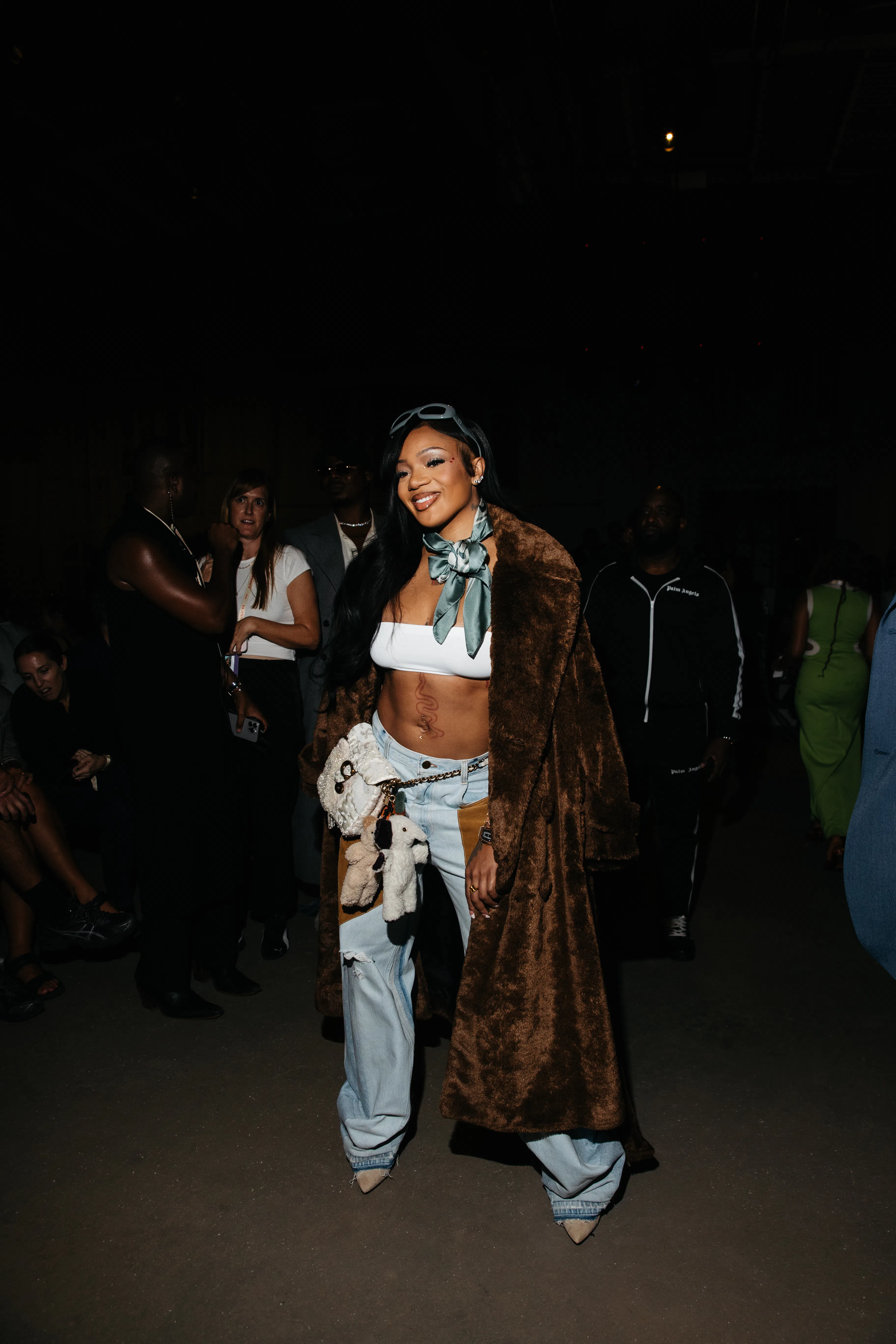 GloRilla at the Coach fashion show as part of Spring/Summer 2026 New York Fashion Week held at Pier ...