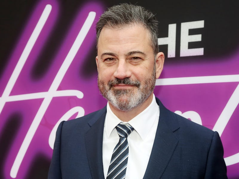 NEW YORK, NEW YORK - APRIL 19: Jimmy Kimmel poses at the opening night celebration for the Huey Lewi...