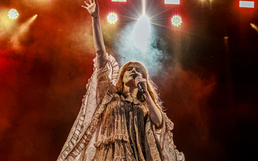 CORK, IRELAND - JUNE 26: Florence Welch of Florence + The Machine performs at Musgrave Park on June ...