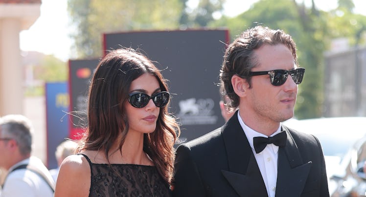 Kaia Gerber and Lewis Pullman are seen at the 82nd Venice International Film Festival on September 0...