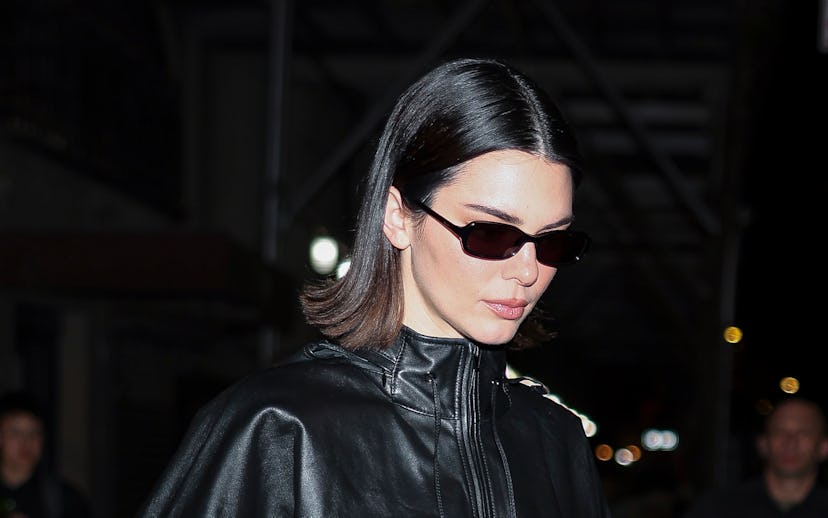 NEW YORK, NEW YORK - APRIL 30: Kendall Jenner seen in Union Square on April 30, 2025 in New York Cit...