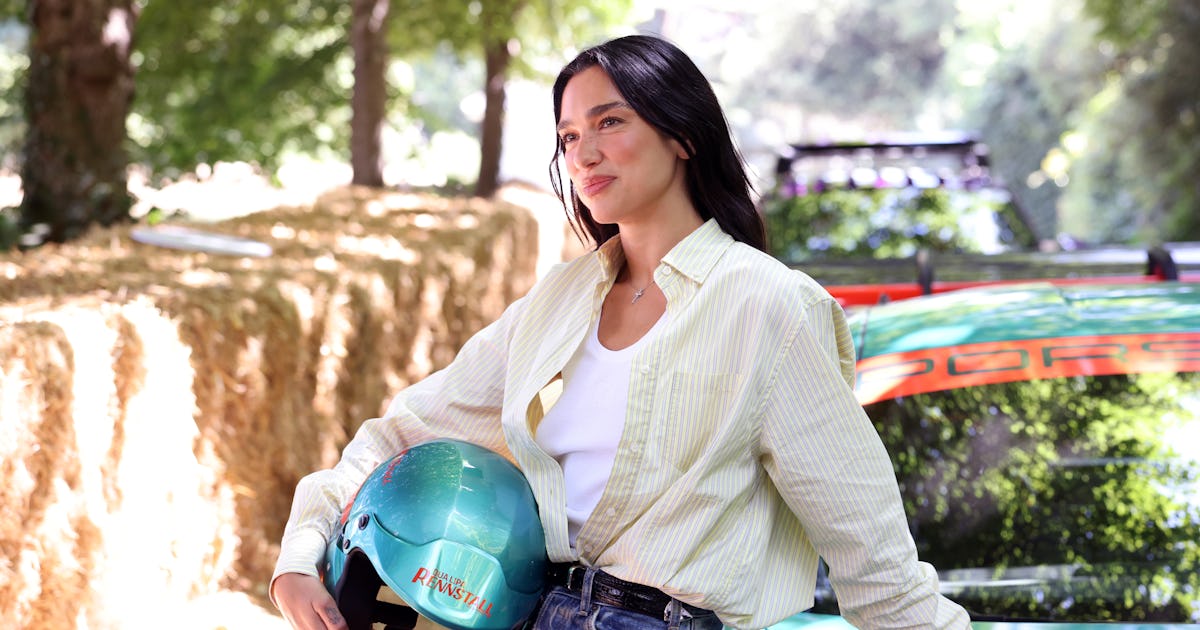 Dua Lipa Exposed Her Bra In A Sheer Blouse For A New Campaign
