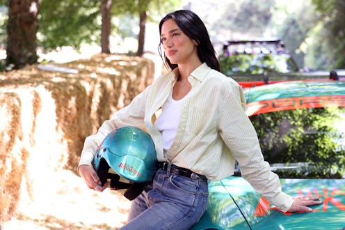 Dua Lipa at the Goodwood Festival of Speed, where she went up the world famous hillclimb today in th...