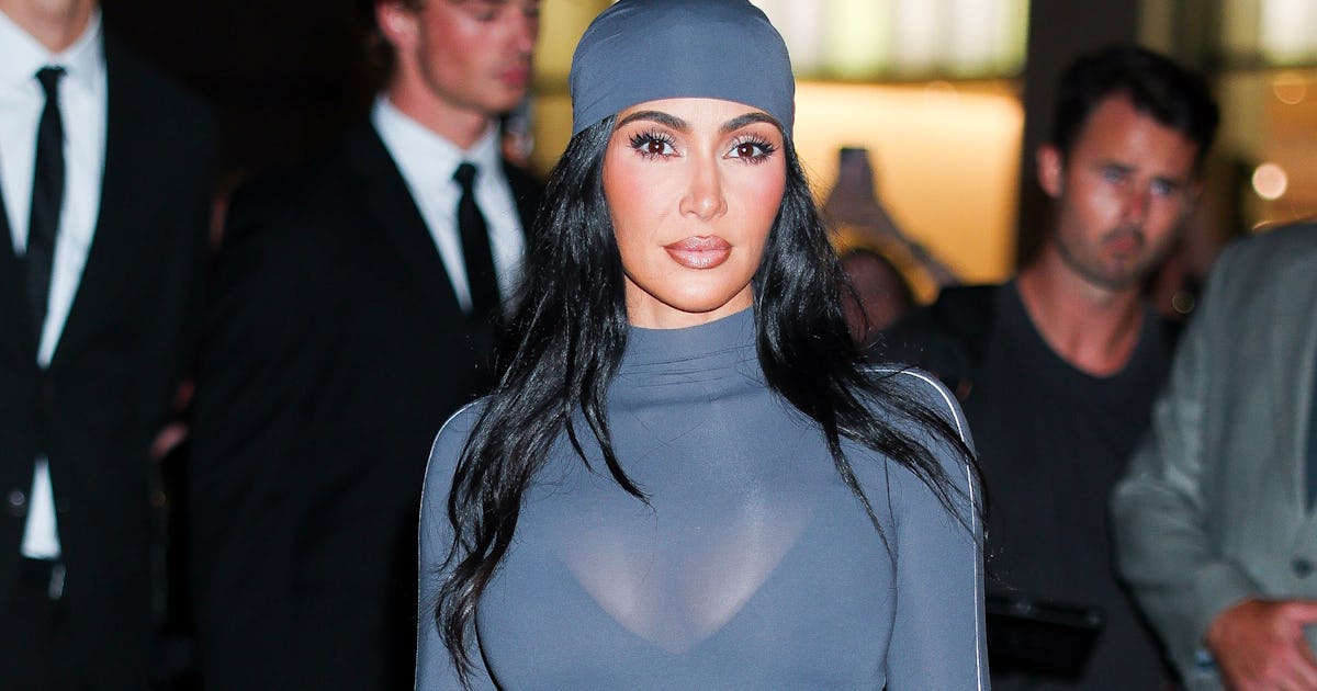 Kim K Just Made The Controversial "Pantaboot" Extra Sexy In A Sheer Catsuit