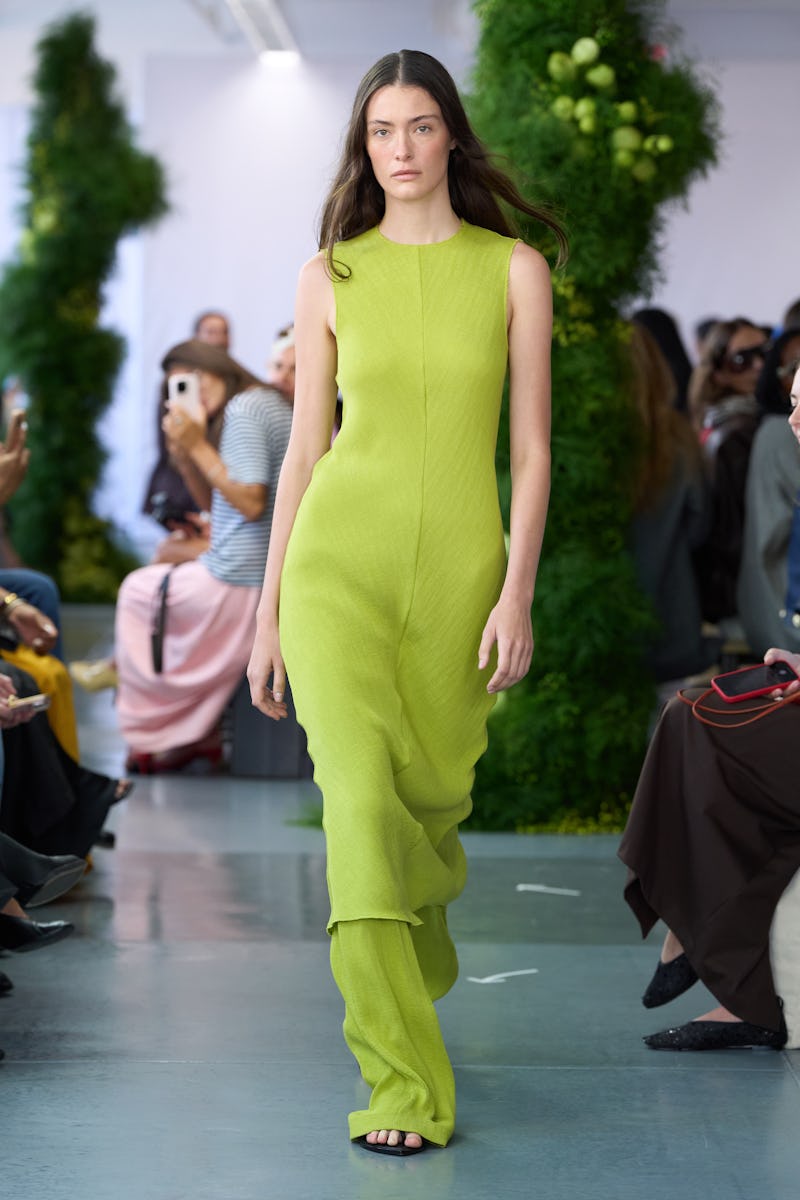 NEW YORK, NEW YORK - SEPTEMBER 13: Models walk the runway during the Tibi Ready to Wear Spring/Summe...