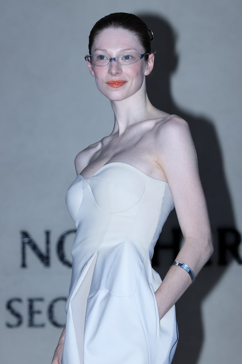 Hunter Schafer is seen at "Haus Nowhere Seoul" pre-opening event at IICOMBINED on September 03, 2025...