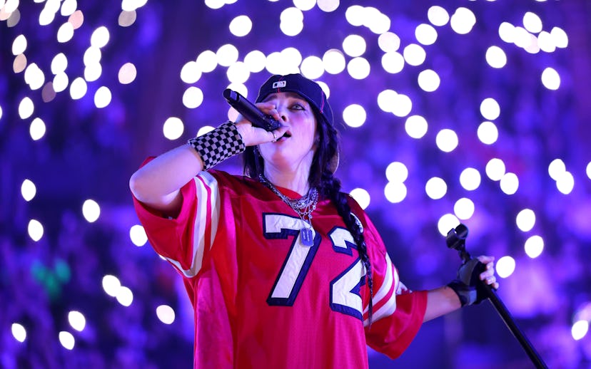 INGLEWOOD, CALIFORNIA - DECEMBER 21: Billie Eilish performs onstage during the HIT ME HARD AND SOFT:...