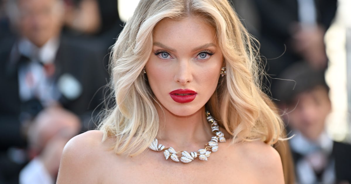 Elsa Hosk Freed The Nip In A Sheer Romper With A Plunge That Could Rival J.Lo's