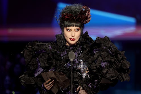 Lady Gaga accepts the “Artist of the Year” award onstage during the 2025 MTV Video Music Awards at U...