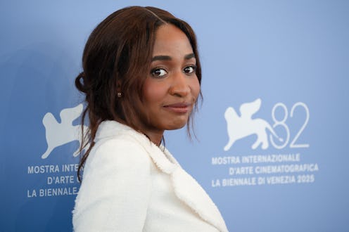 Ayo Edebiri attends the photocall of the movie After the Hunt during the 82nd Venice Film Festival V...