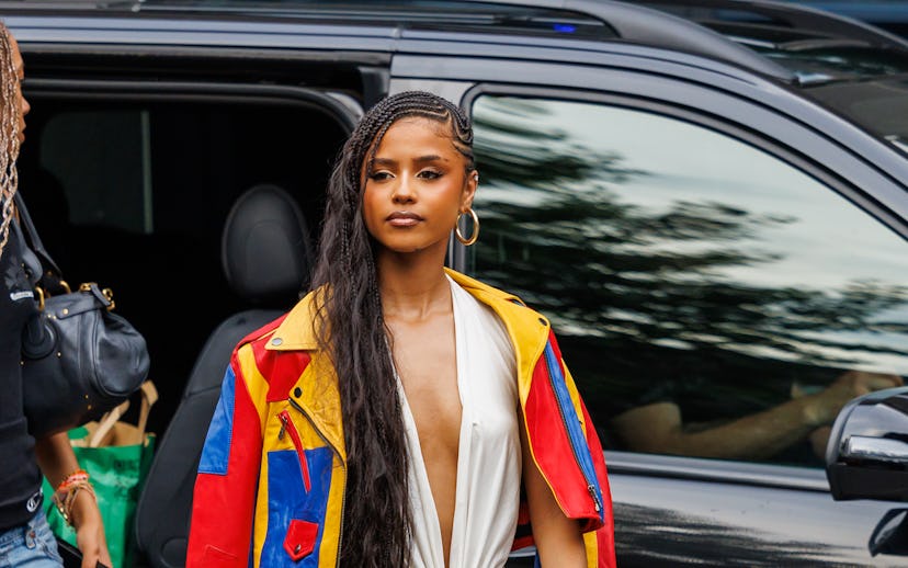BERLIN, GERMANY - JULY 14: Tyla arrives at Maaya Berlin ahead of her performance at Maaya Berlin on ...