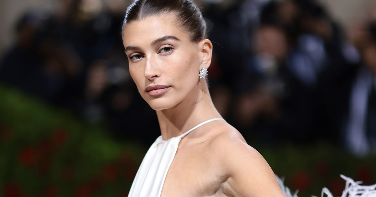 Hailey Bieber Flaunted Major Cleavage In Plunging Dior Co-Ords