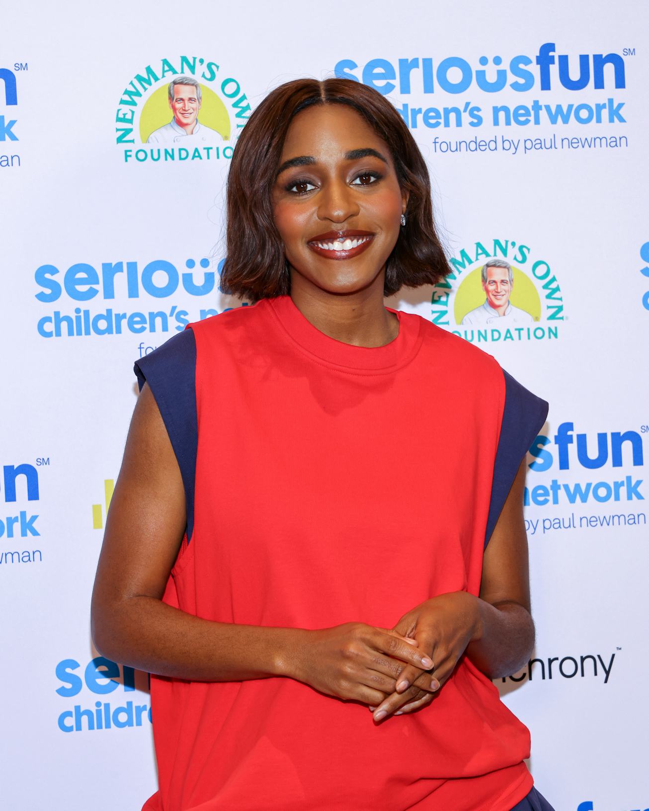Ayo Edebiri at "A Night of SeriousFun" Gala at the Jazz at Lincoln Center on April 07, 2025 in New Y...