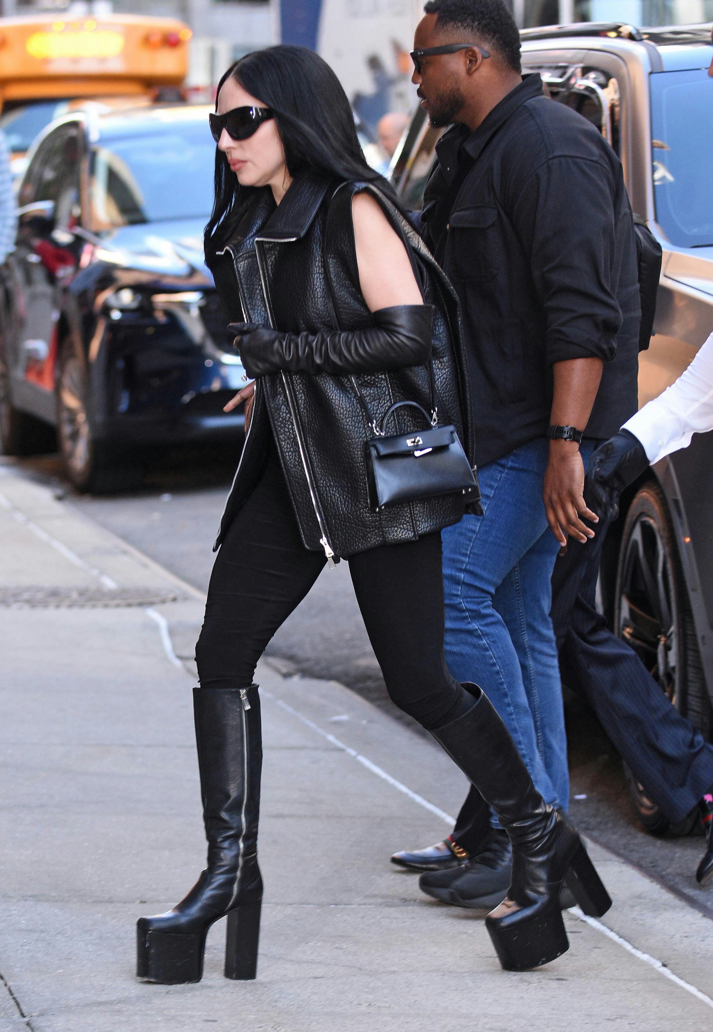 Lady Gaga Pairs a Club Look With Every Lady's Favorite Accessory