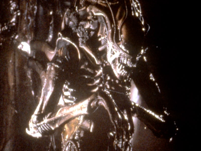 The Alien, designed by Hans Ruedi Giger, on the movie written and directed by James Cameron. (Photo ...