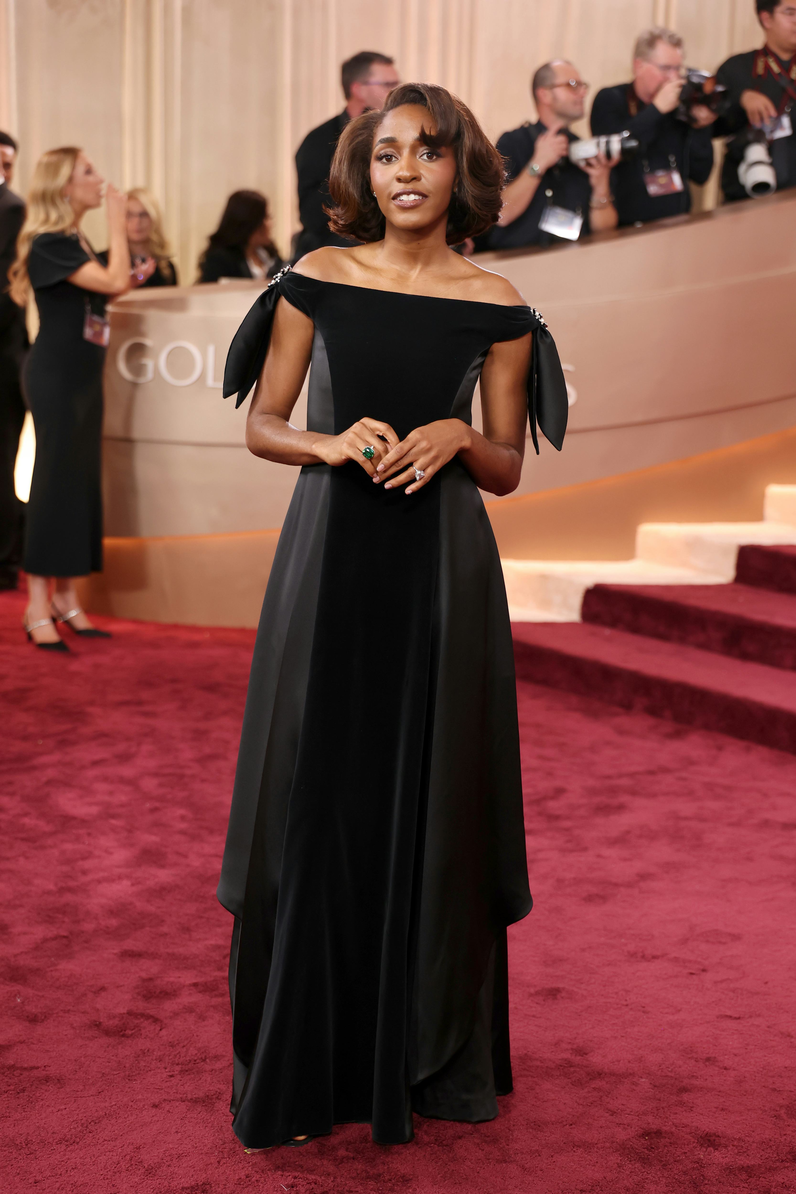 Ayo Edebiri attends the 83rd annual Golden Globe Awards at The Beverly Hilton on January 11, 2026 in...