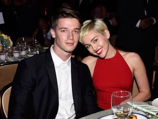 Miley Cyrus and Patrick Schwarzenegger reunited at the Golden Globes.