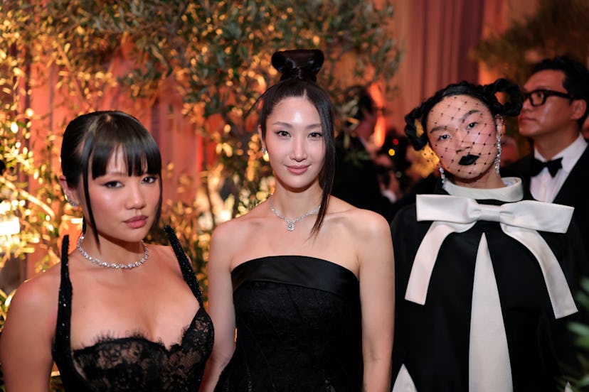 Rei Ami, EJAE, and Audrey Nuna attend the 83rd Annual Golden Globe Awards