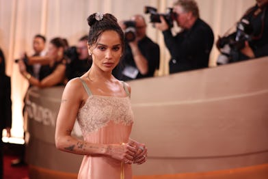 Beverly Hills, CA January 11, 2026 Zoe Kravitz on the red carpet at the 2026 Golden Globes (83rd A...